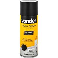Tinta Spray Acrílica Preto Fosco 350ML/250G Vonder - 5