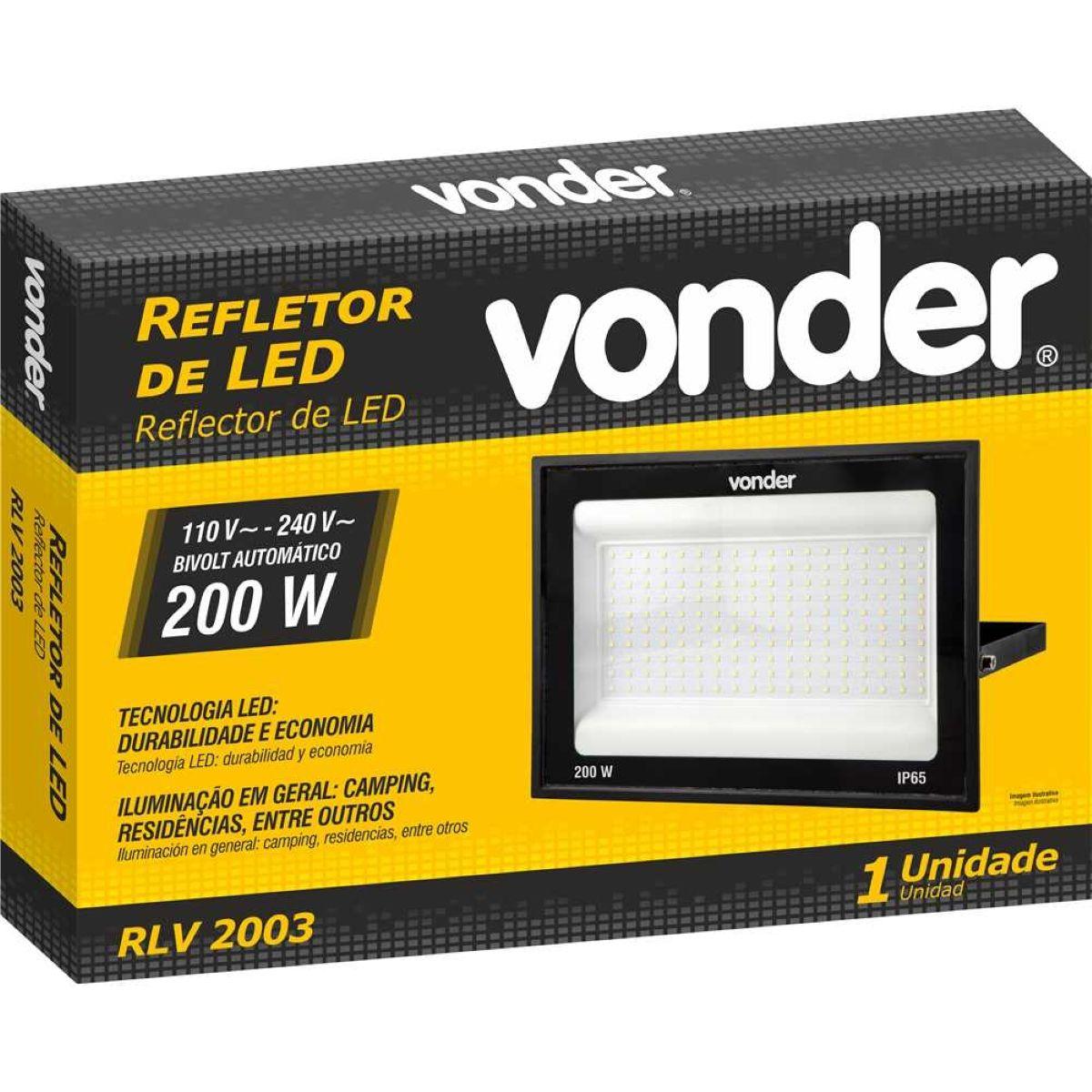 Refletor LED 200W Bivolt RLV2003 Vonder - 5
