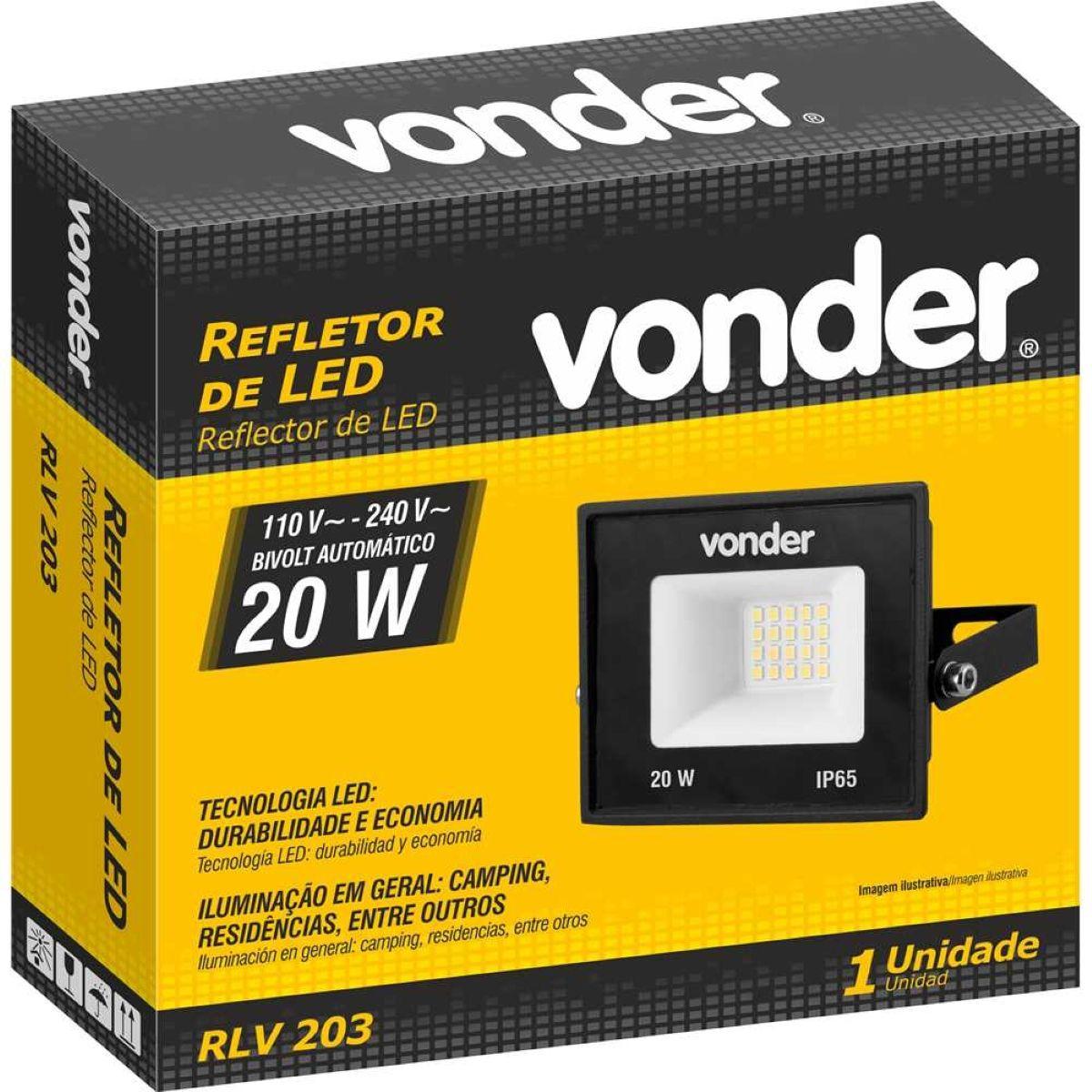 Refletor LED 20W Bivolt RLV203 Vonder - 5