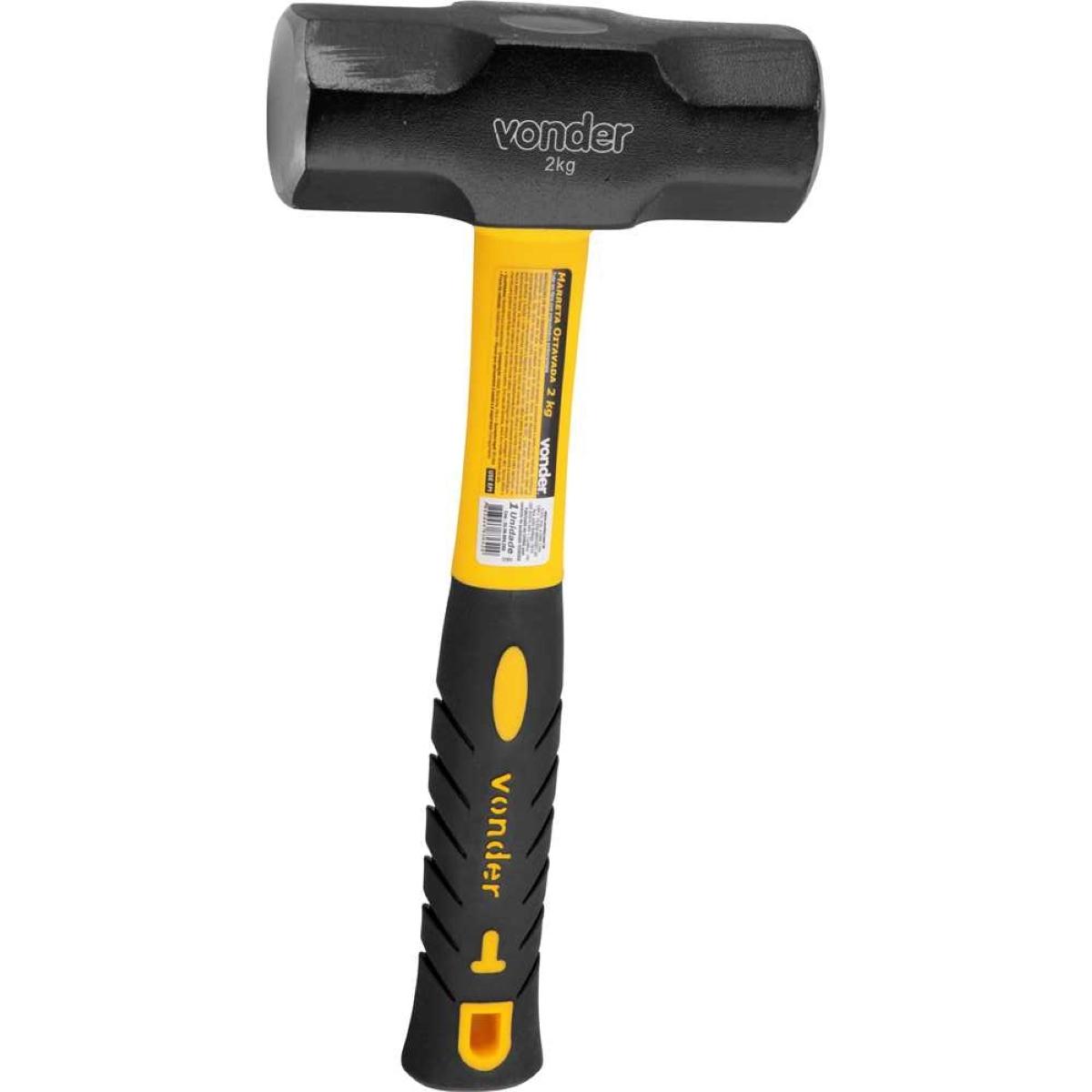 Marreta Oitavada 2,0 Kg Com Cabo Fibra Vonder - 3