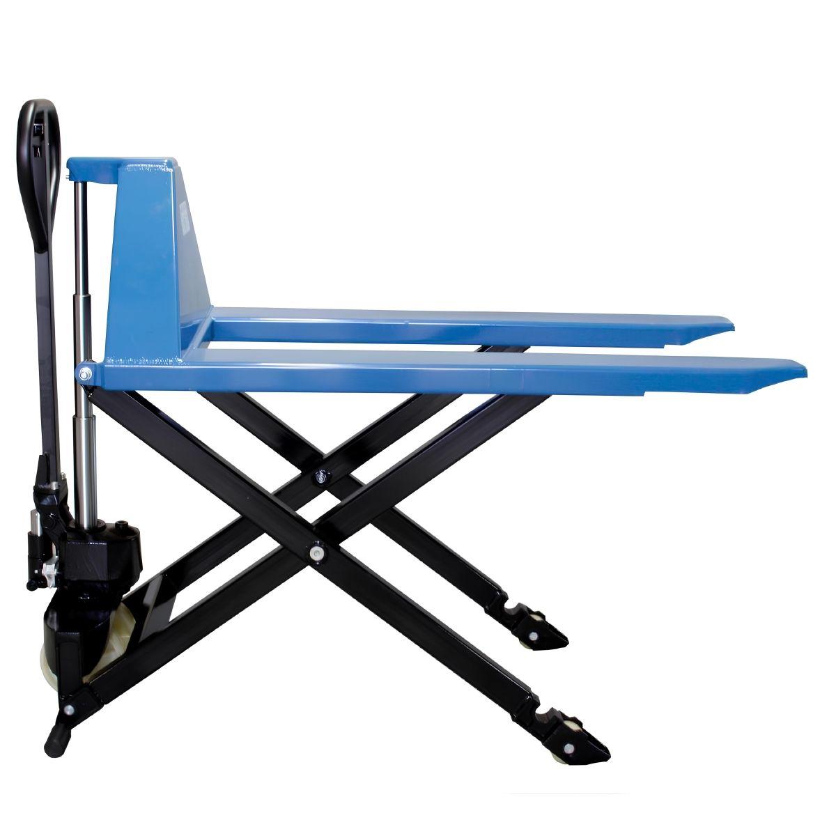 Paleteira Carro Hidráulico Pantográfico 1000Kg 685X1150 mm Roda Simples Nylon TP1000 Bovenau - 2