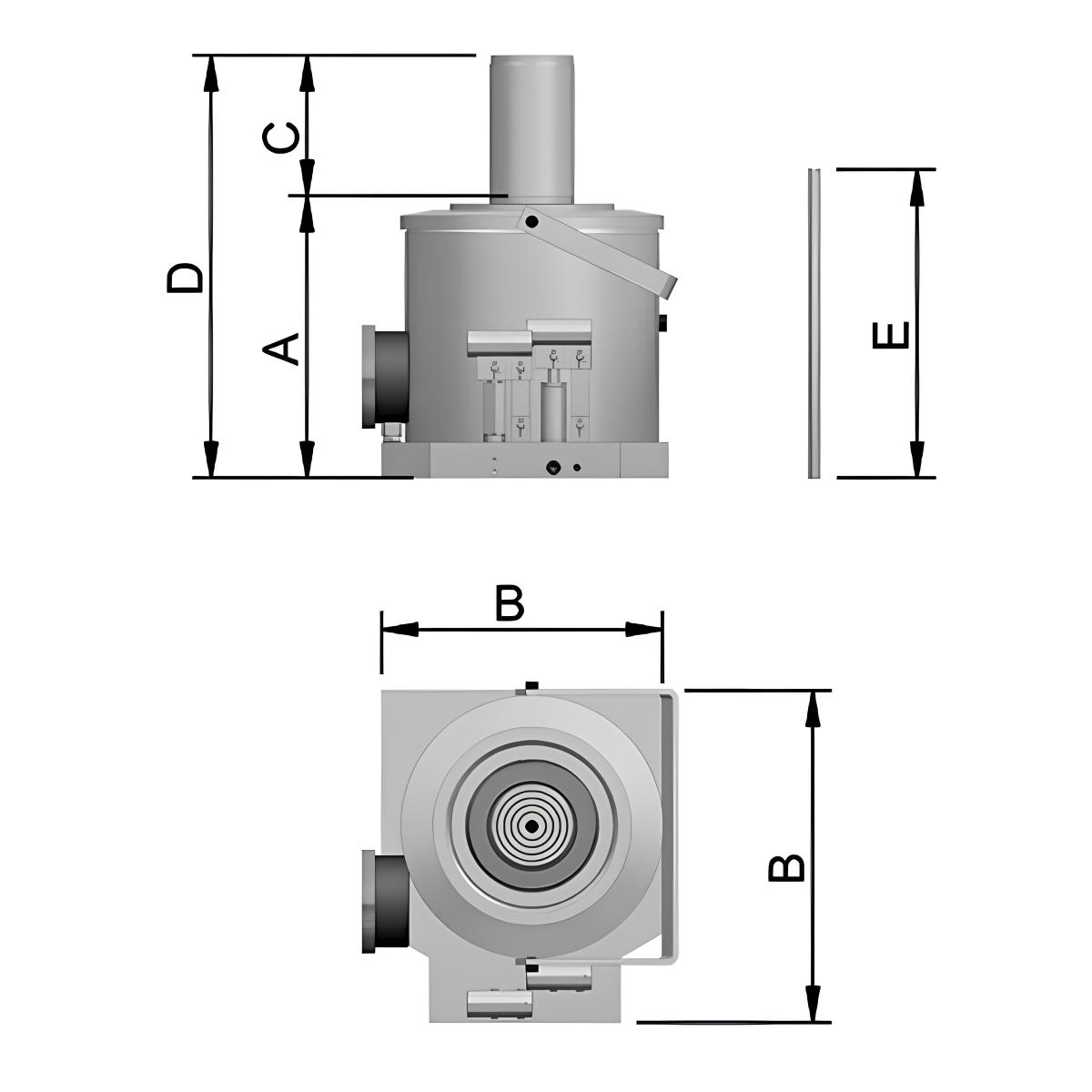 Macaco Garrafa 100 T Hidráulico Com Manômetro MT100 Bovenau - 2