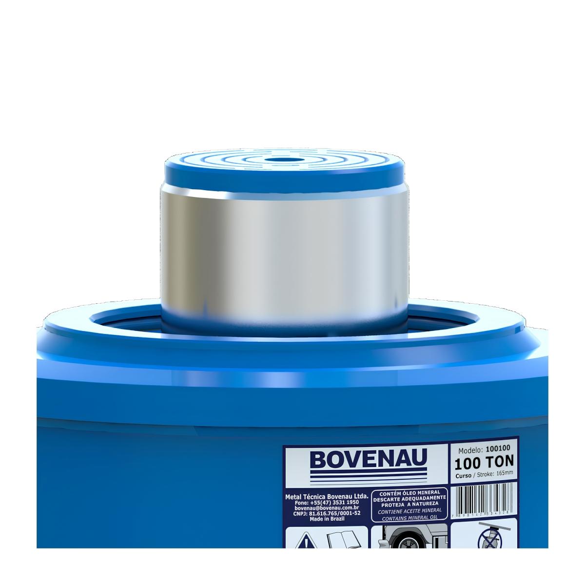 Macaco Garrafa 100 T Hidráulico Com Manômetro MT100 Bovenau - 3
