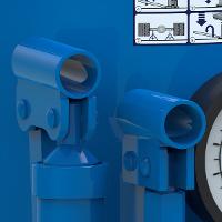 Macaco Garrafa 100 T Hidráulico Com Manômetro MT100 Bovenau - 5