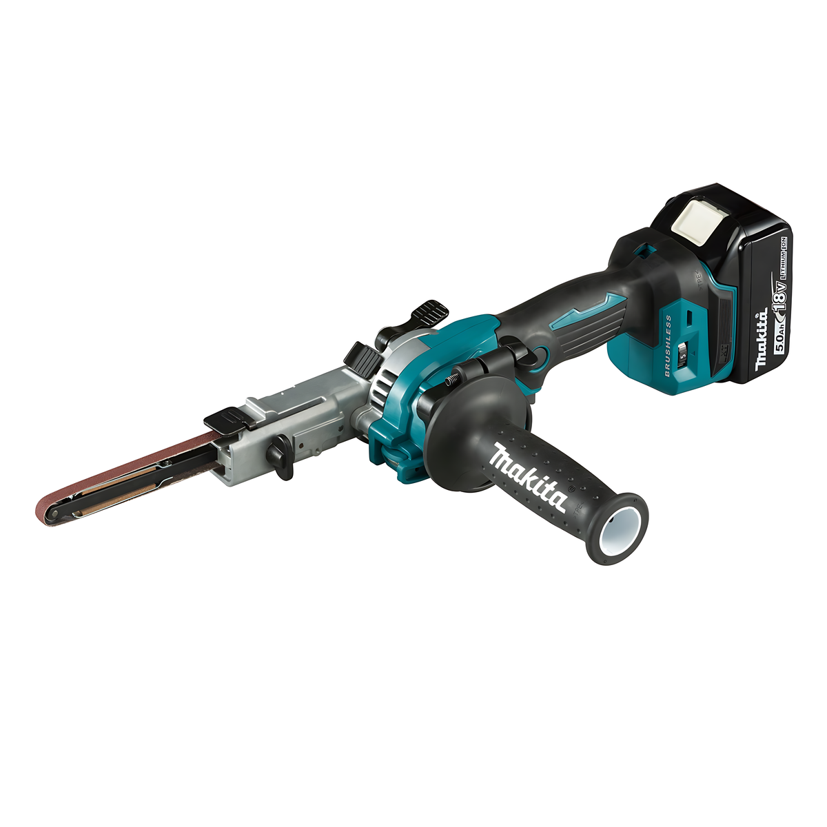 Lixadeira de Cinta 9Mm Sem Fio 18V Com 2 Baterias Carregador Maleta Mak-Pac e Lixa DBS180RTJ Makita - 1