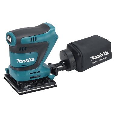 Lixadeira Orbital Sem Fio 18V Com 2 Baterias Carregador Maleta Mak-Pac Saco Coletor DBO480RTJ Makita