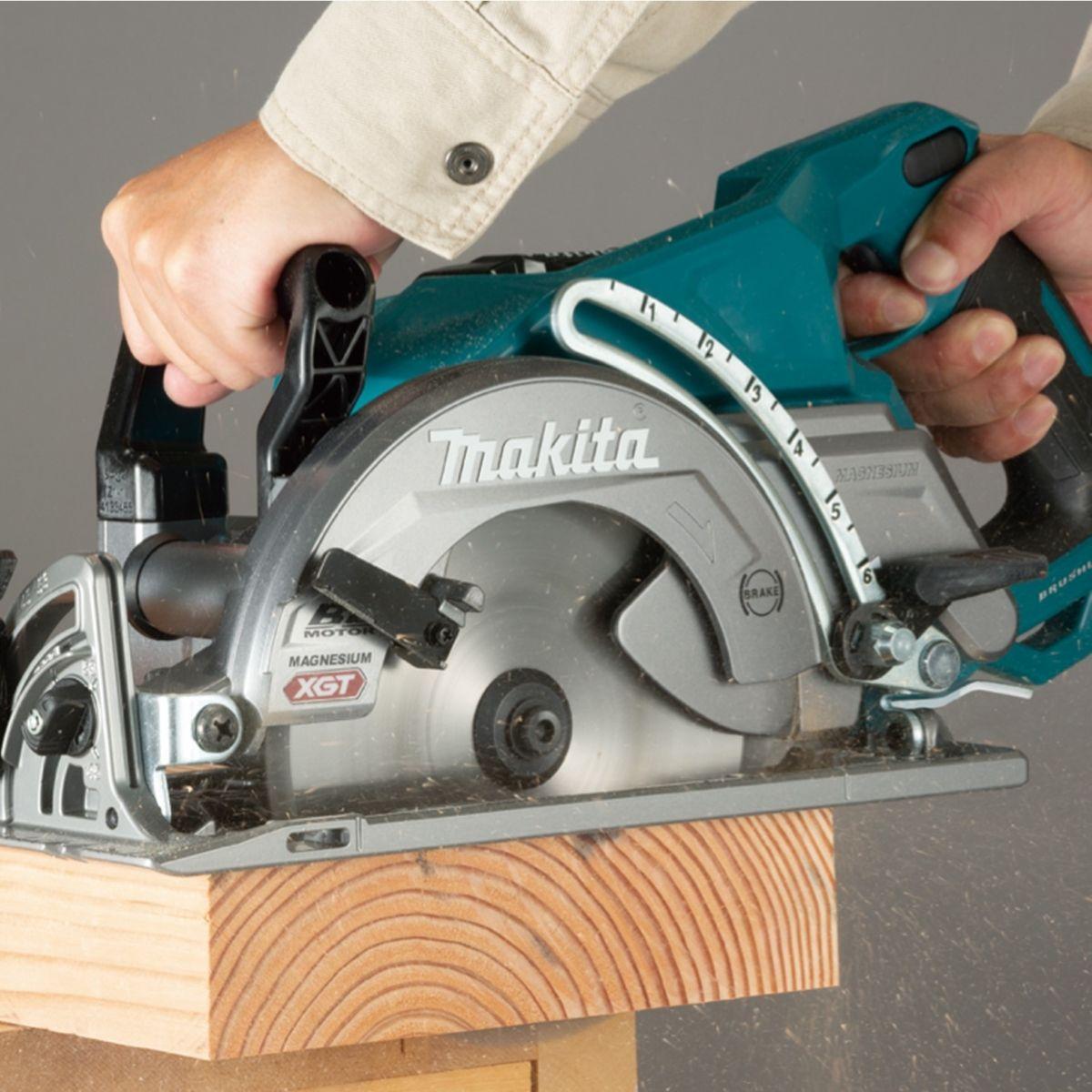 Serra Circular Sem Fio 185 mm 40V Motor BL Resistência Água Poeira Disco RS001GZ Makita - 5