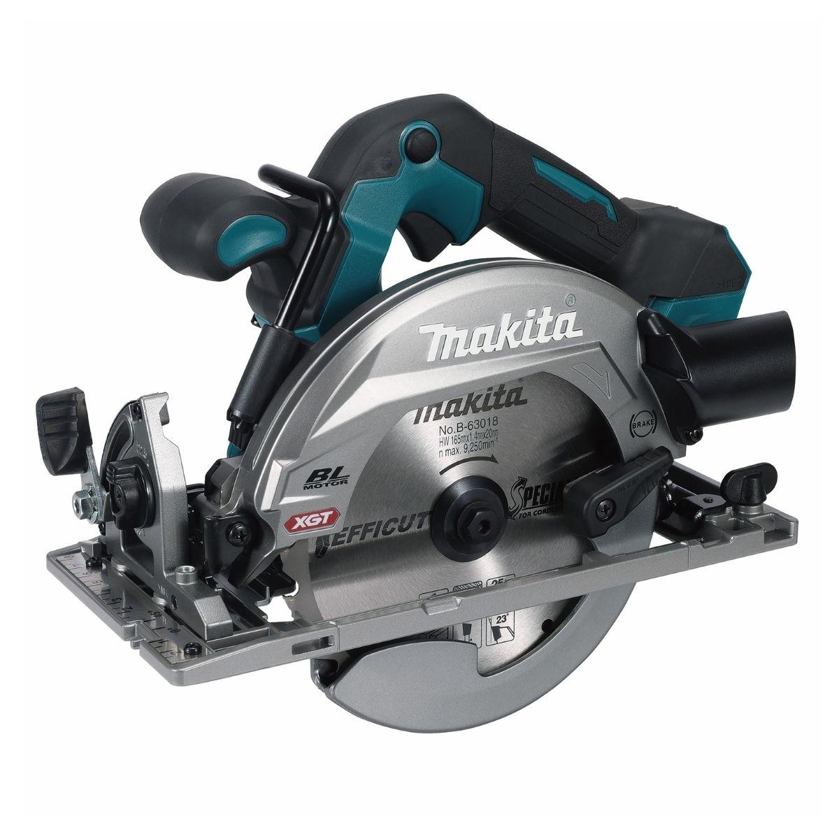 Serra Circular Sem Fio 165 mm 40V Max Resistência Água Poeira Com Disco AWS HS012GZ Makita - 1