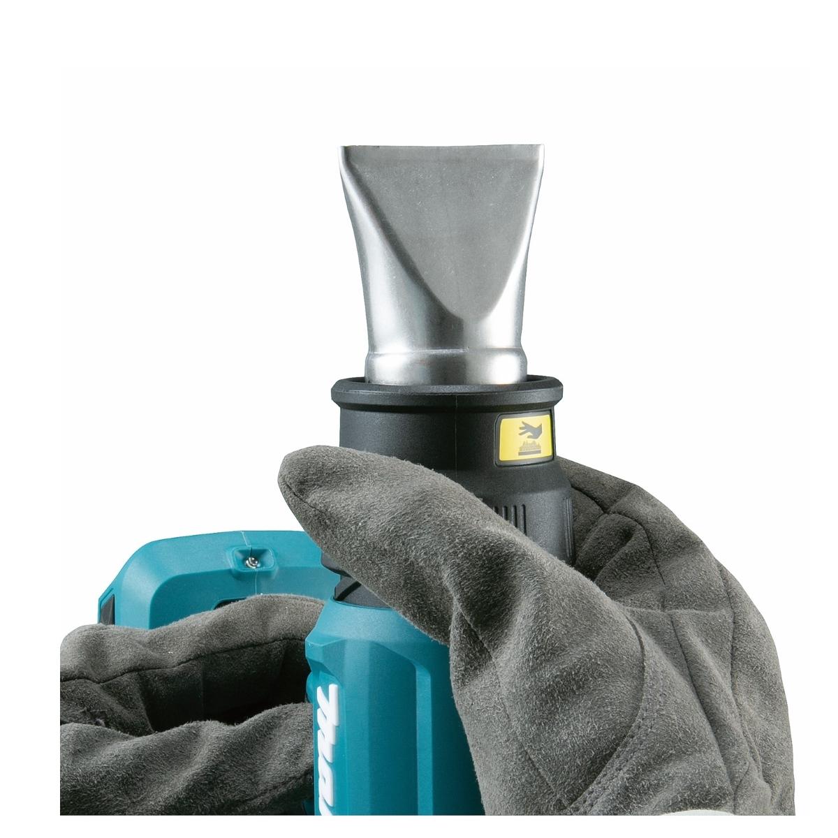 Soprador Termico Sem Fio 18V Portátil 500°C Com 1 Bateria Carregador Tubeiras Maleta DHG180RT Makita - 8