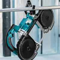 Serra Fita 120Mm Sem Fio 18V Portátil Com 2 Baterias Carregador Maleta Acessórios DPB180RFE Makita - 8