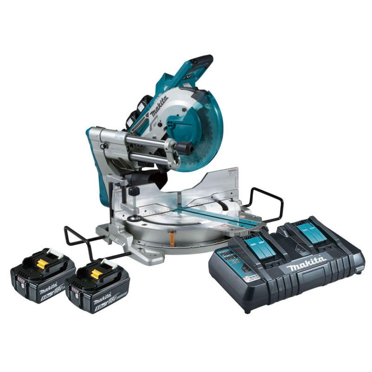 Serra Circular de Esquadria 255Mm Com AWS 2 Baterias Carregador Maleta DLS111PT2U 127V Makita - 4