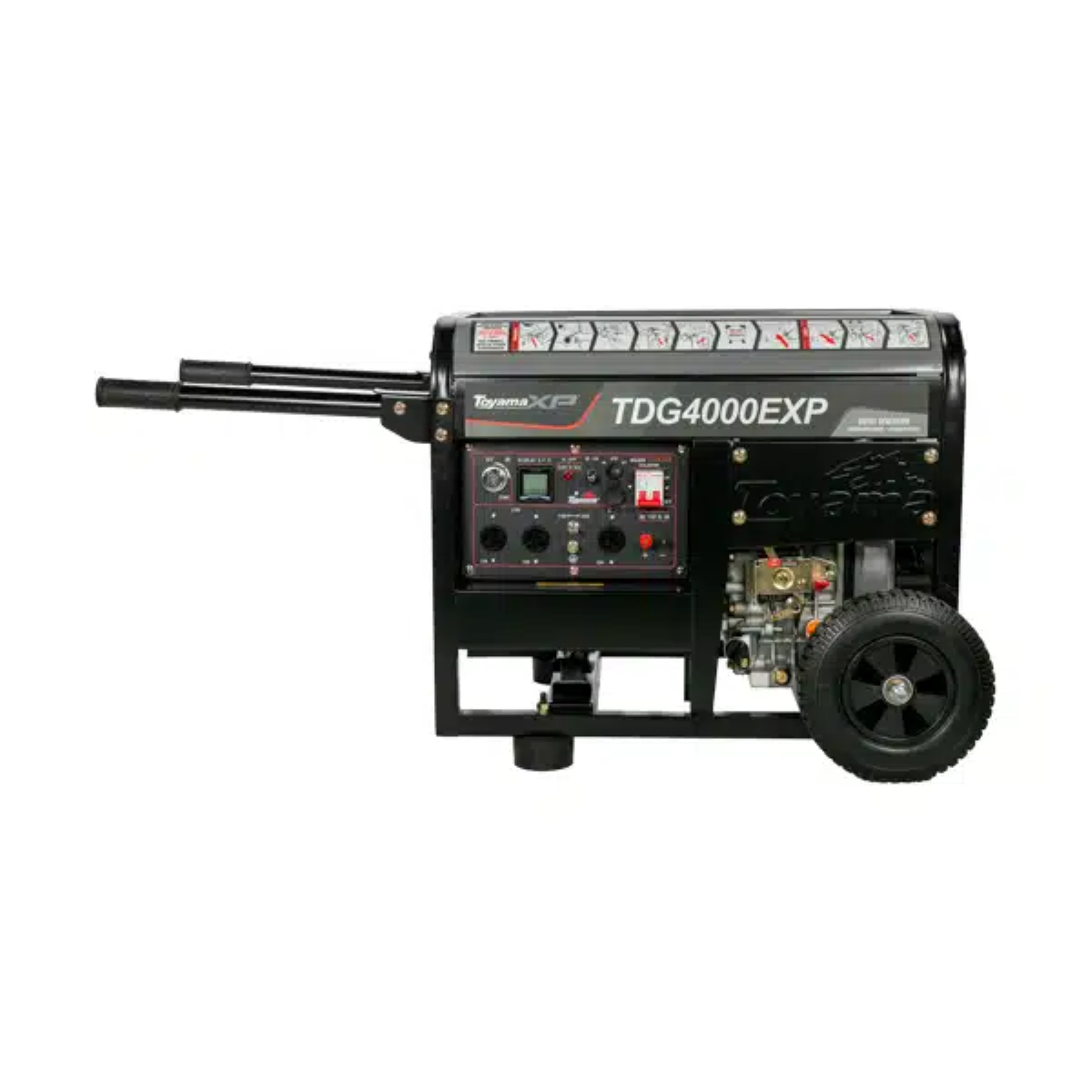 Gerador Diesel 3,3 KVA Monofásico Bivolt 115/230V Partida Elétrica TDG4000EXP Toyama - 2