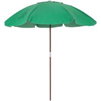 Guarda Sol 2,40 Metros Verde Bandeira em Bagum Caiobá e Alumínio com Vareta de Fibra Bel - 1