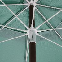 Guarda Sol 2,40 Metros Verde Bandeira em Bagum Caiobá e Alumínio com Vareta de Fibra Bel - 5