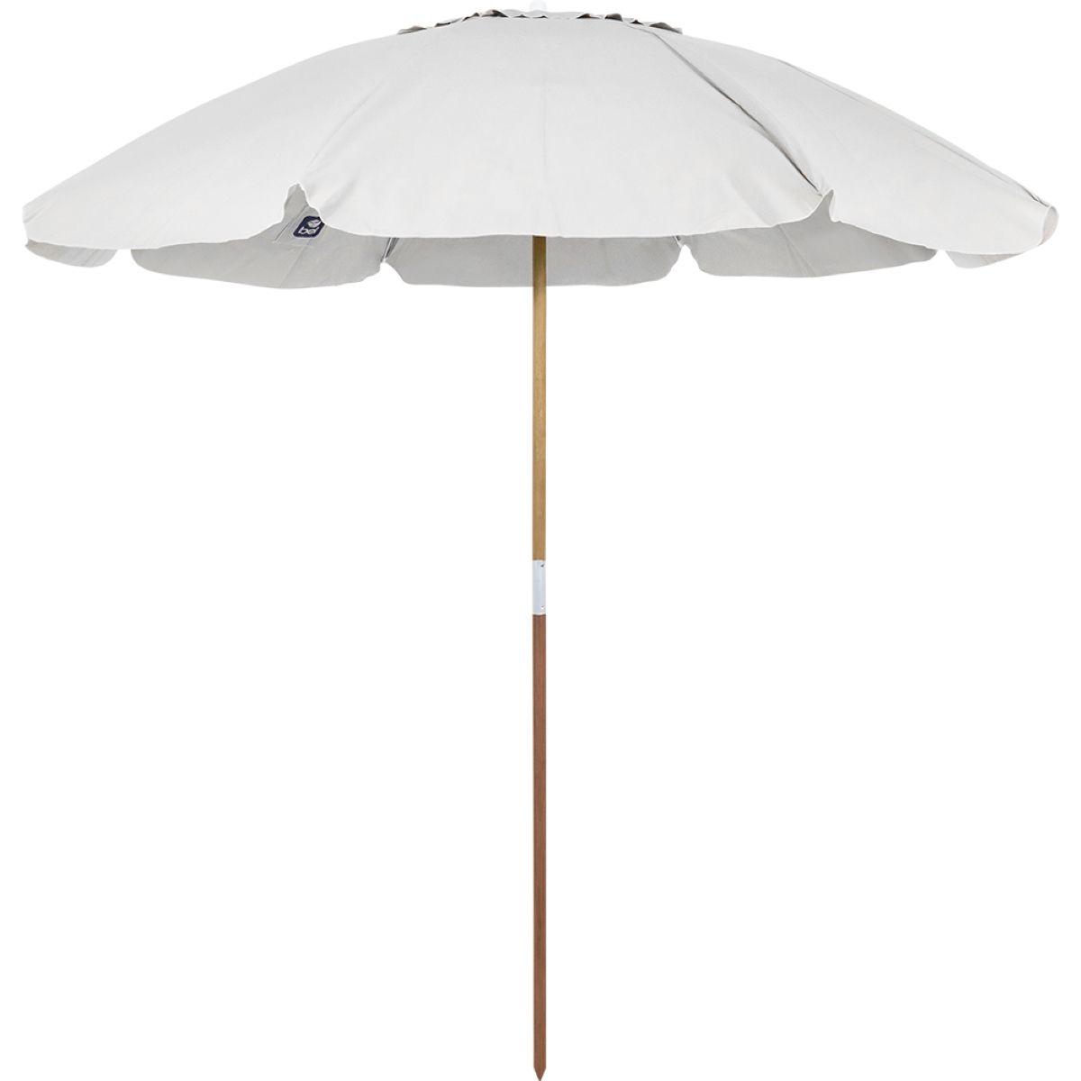 Guarda Sol 2,40 Metros Branco Bagum Caiobá e Alumínio com Vareta de Fibra Bel - 1