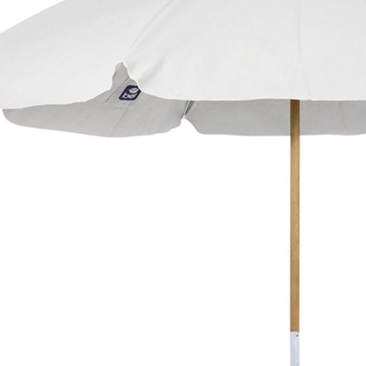 Guarda Sol 2,40 Metros Branco Bagum Caiobá e Alumínio com Vareta de Fibra Bel - 3