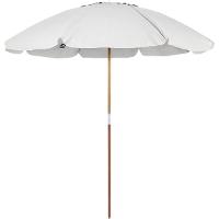 Guarda Sol 2,40 Metros Branco Bagum Caiobá e Alumínio com Vareta de Fibra Bel - 1