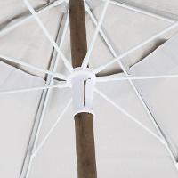 Guarda Sol 2,40 Metros Branco Bagum Caiobá e Alumínio com Vareta de Fibra Bel - 5