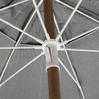 Guarda Sol 2,40 Metros Preto em Bagum Caiobá e Alumínio com Vareta de Fibra Bel - 5