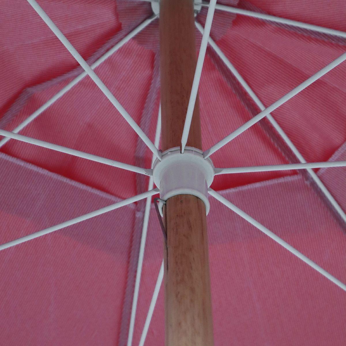 Guarda Sol 2,20m em Bagum Guararapi Vermelho Bel - 4