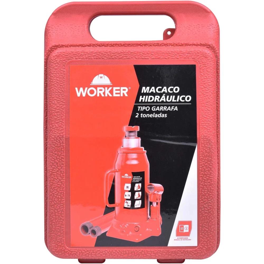 Macaco Hidráulico Garrafa 2 Ton 158-308mm Maleta Worker - 1