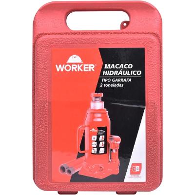 Macaco Hidráulico Garrafa 2 Ton 158-308mm Maleta Worker