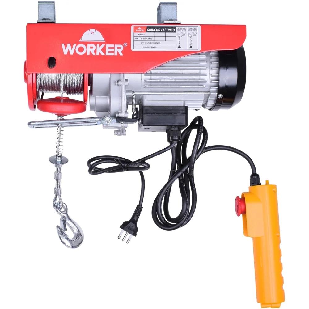 Guincho De Coluna Elétrico 100/200Kg 480W 127V Worker - 4
