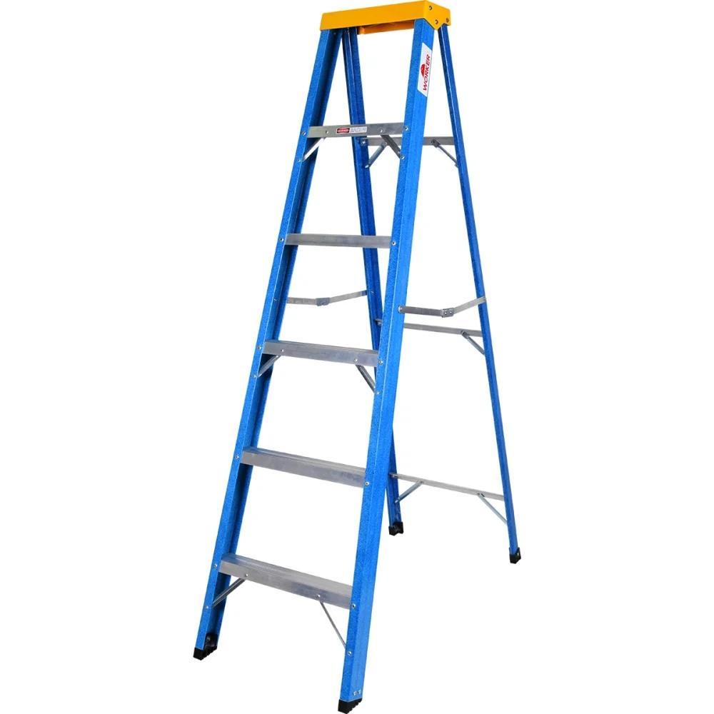 Escada Em Fibra Com 6 Degraus Capacidade 120Kg Worker - 1