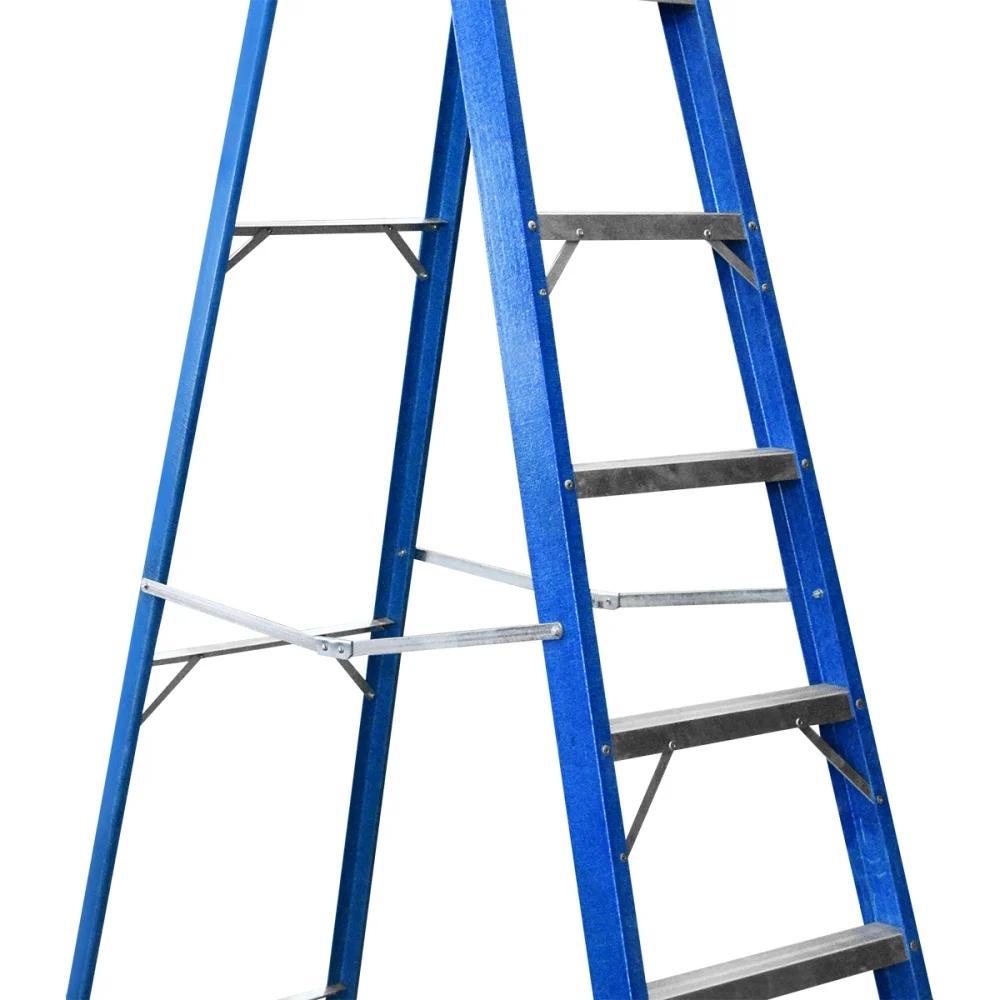 Escada Em Fibra Com 8 Degraus Capacidade 150Kg Worker - 4