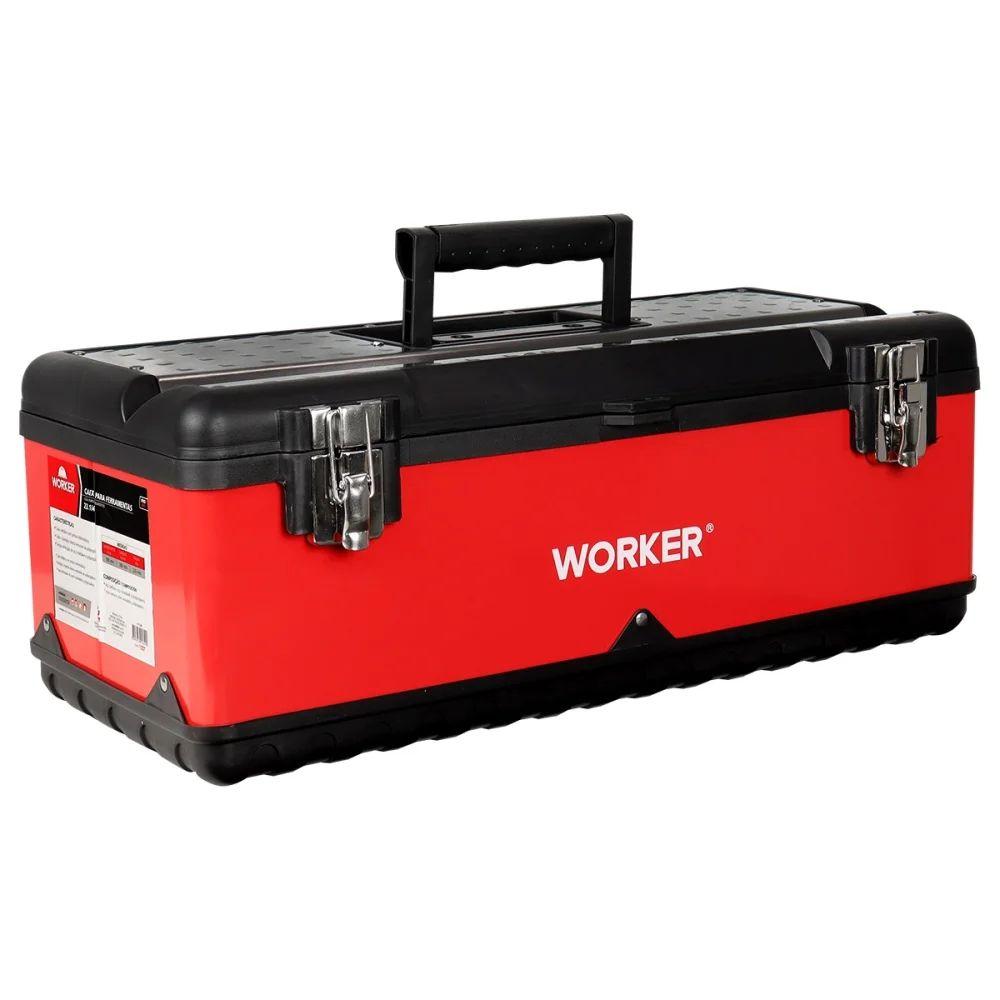Caixa Metálica Para Ferramentas Baú 23'' Com Bandeja Worker - 5