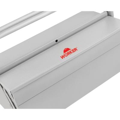 Caixa Metálica Para Ferramentas Sanfonada 40X20X16Cm 3 Gavetas Worker
