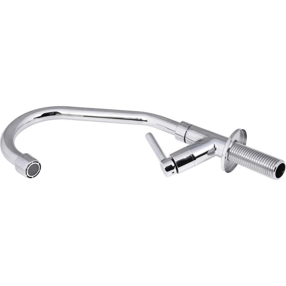 Torneira Para Cozinha Bica Móvel Mesa Latão Cromado Abertura Rápida C60 Liege - 4