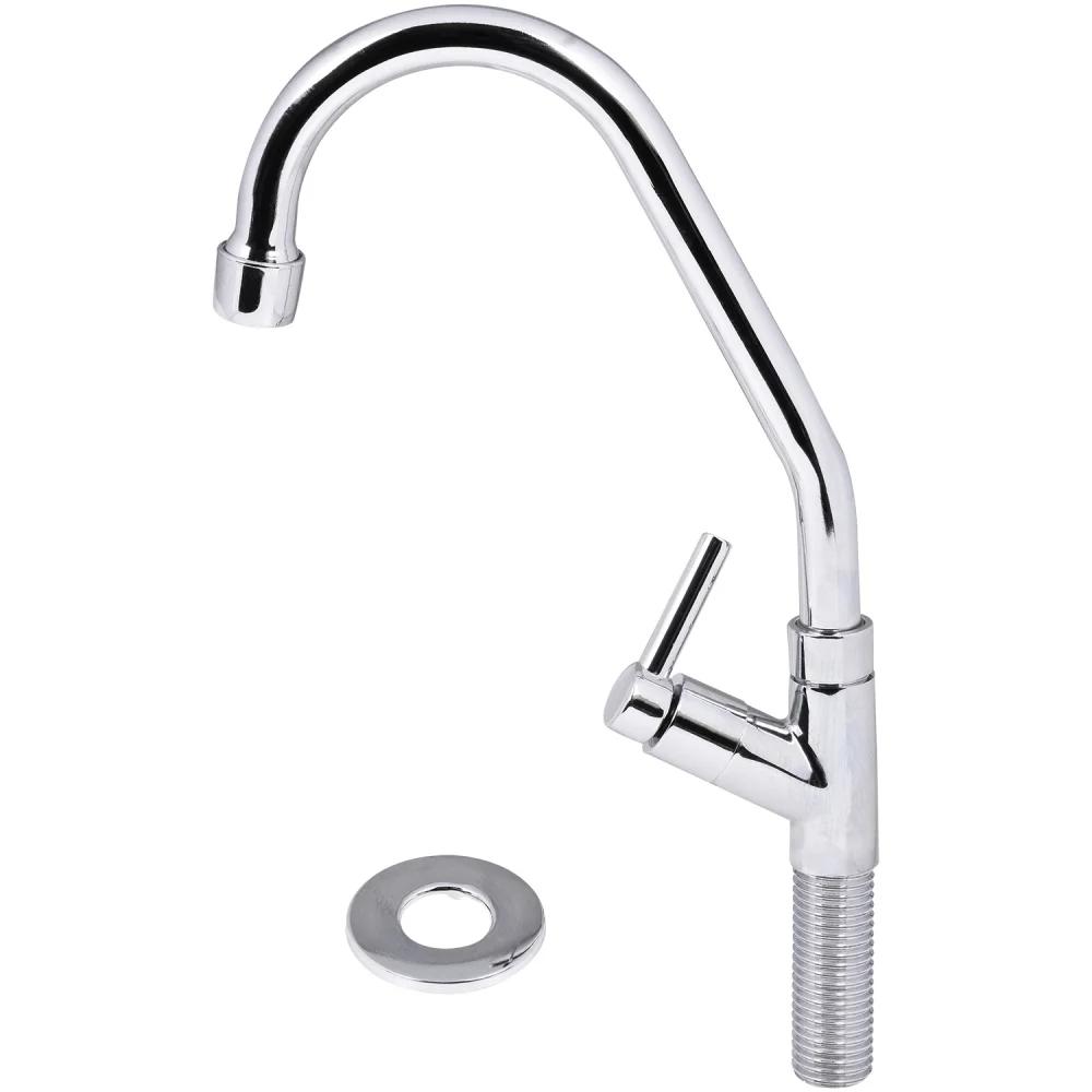 Torneira Para Cozinha Bica Móvel Mesa Latão Cromado Abertura Rápida C60 Liege - 5