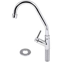 Torneira Para Cozinha Bica Móvel Mesa Latão Cromado Abertura Rápida C60 Liege - 5