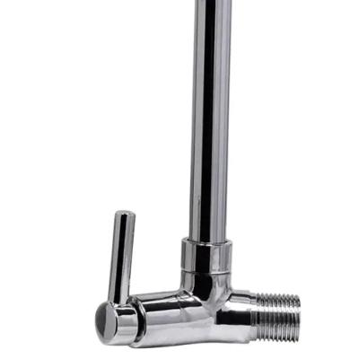 Torneira Cozinha Bica Flexível Parede Latão Aço Inox 1/2'' Abertura Rápida C60 Gourmet Liege