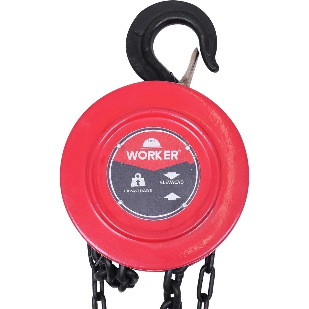 Talha Manual Corrente 2,0 Toneladas 5 Metros Worker - 3