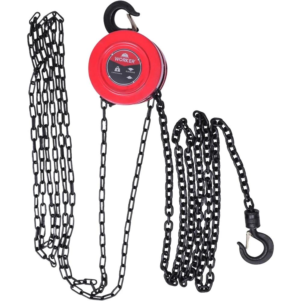 Talha Manual Corrente 2,0 Toneladas 5 Metros Worker - 4