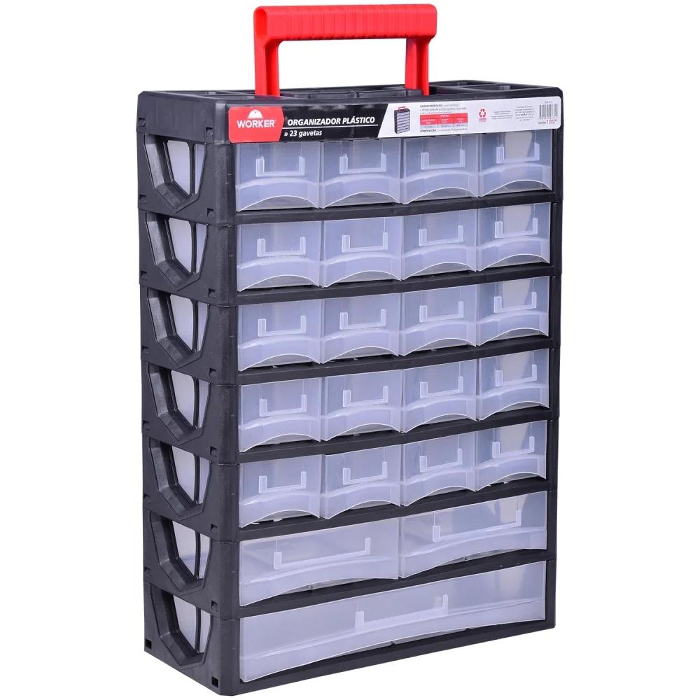 Organizador Plástico 315 x 140 x 445 mm 23 Gavetas Worker - 5