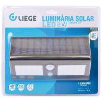 Luminária LED Solar Parede 8W 300Lm Liege - 1