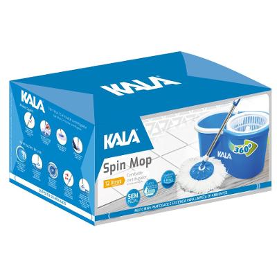 Mop Giratório Spin 12 Litros Balde Centrifugador Kala
