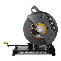 Serra Rápida Policorte de Bancada Profissional 2050W Disco 355mm 14" para cortar Ferro Metal e Aço WAP WF SP01 220V - 2