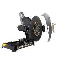 Serra Rápida Policorte de Bancada Profissional 2050W Disco 355mm 14" para cortar Ferro Metal e Aço WAP WF SP01 220V - 6