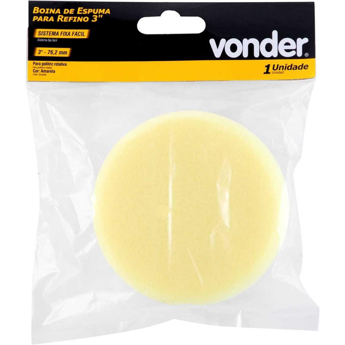 Boina Espuma De Refino 3'' Fixa Fácil Vonder - 5