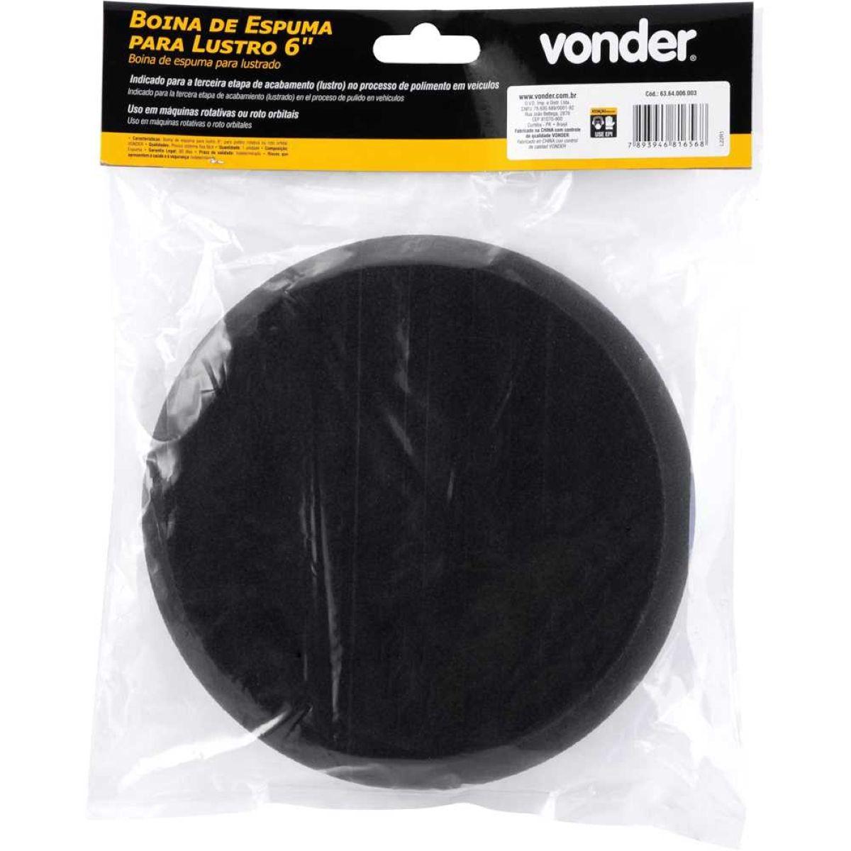 Boina Espuma De Lustro 6'' Fixa Fácil Vonder - 2