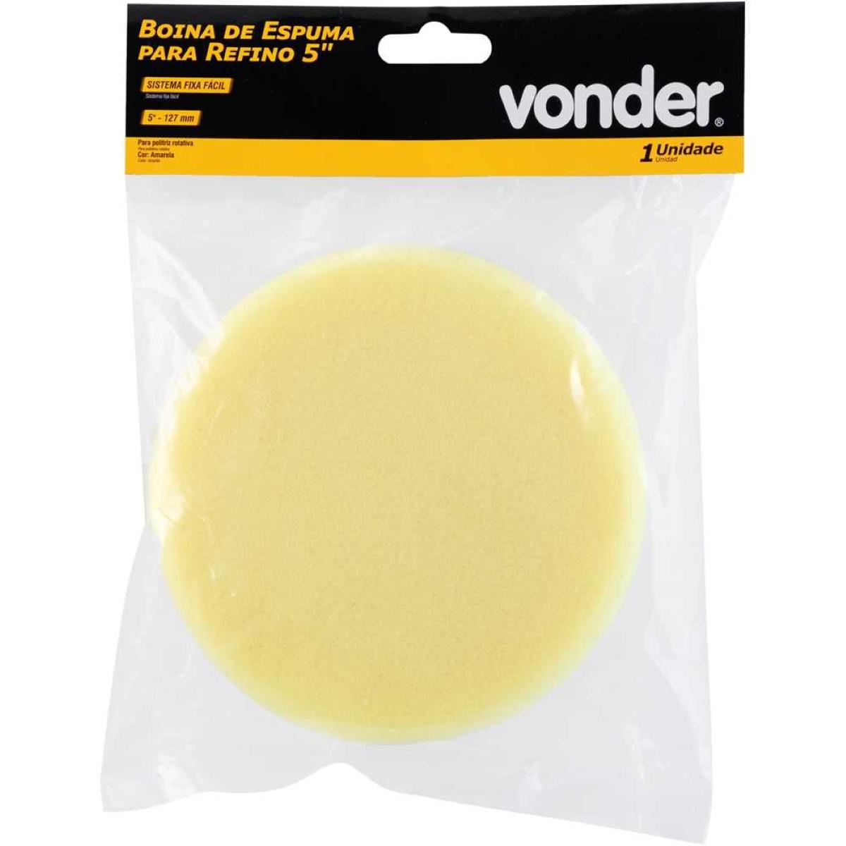 Boina Espuma De Refino 5'' Fixa Fácil Vonder - 5