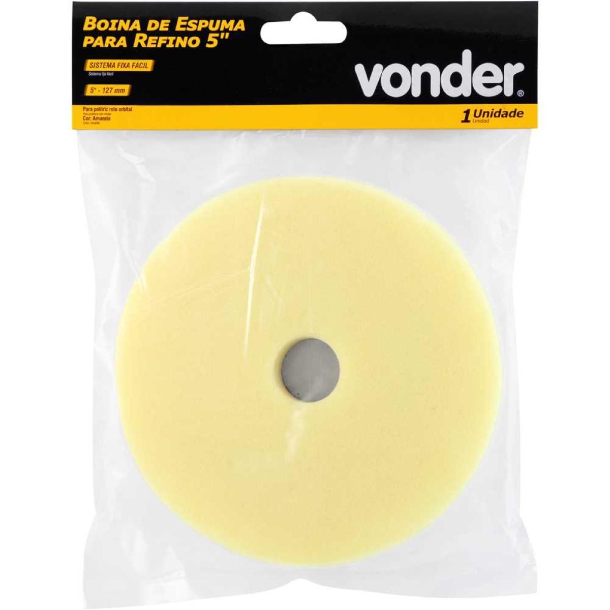 Boina Espuma De Refino 5'' Fixa Fácil Vonder - 5