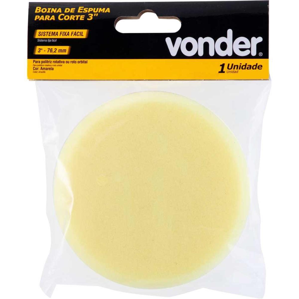 Boina Espuma De Refino 3'' Fixa Fácil Vonder - 5