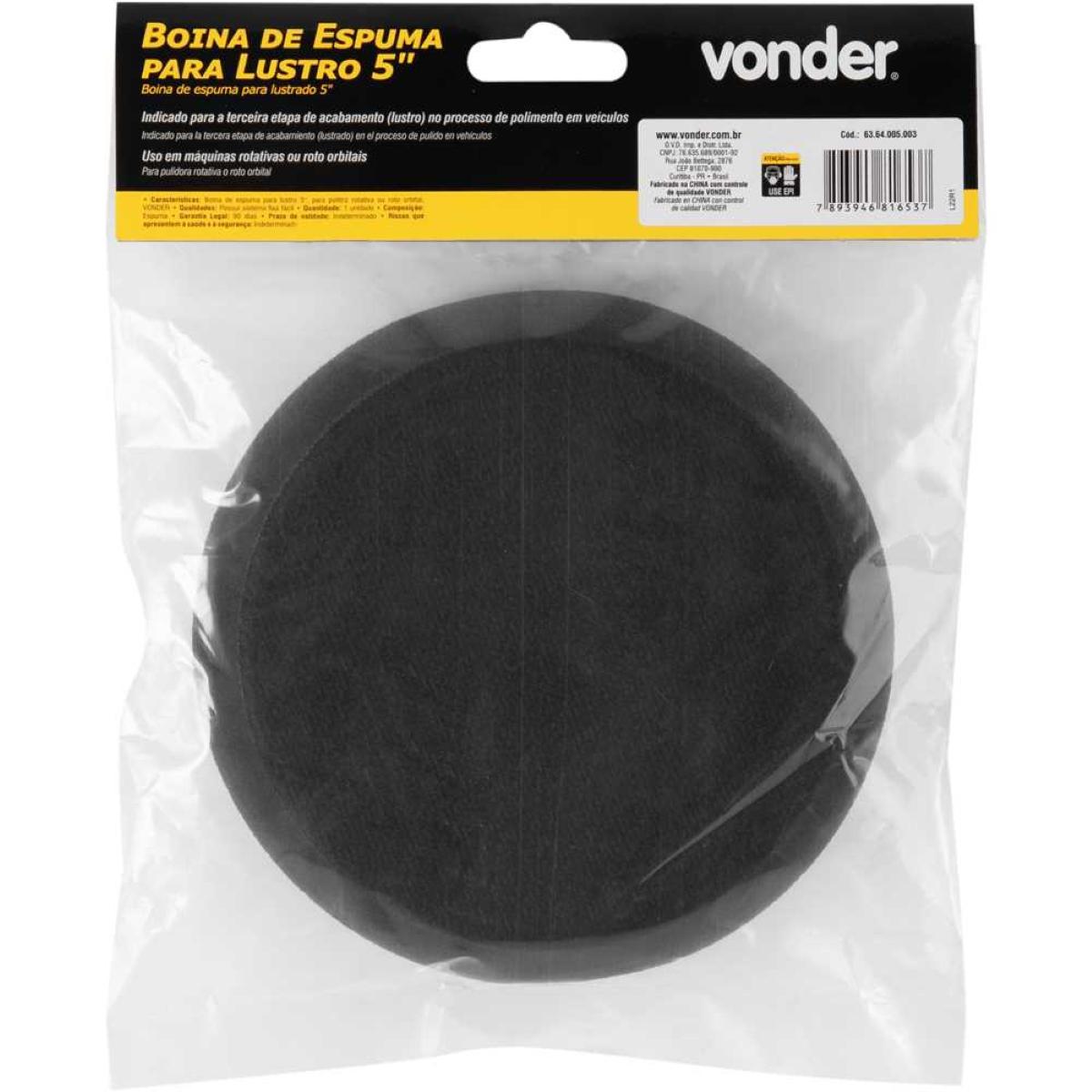 Boina Espuma De Lustro 5'' Fixa Fácil Vonder - 6