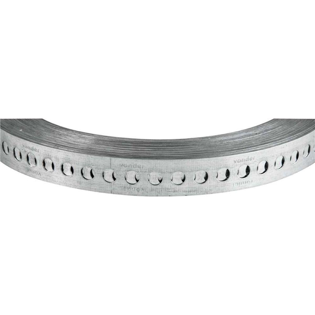 Fita De Aço Perfurada 19X0,4mm Com 30 Metros Vonder - 4