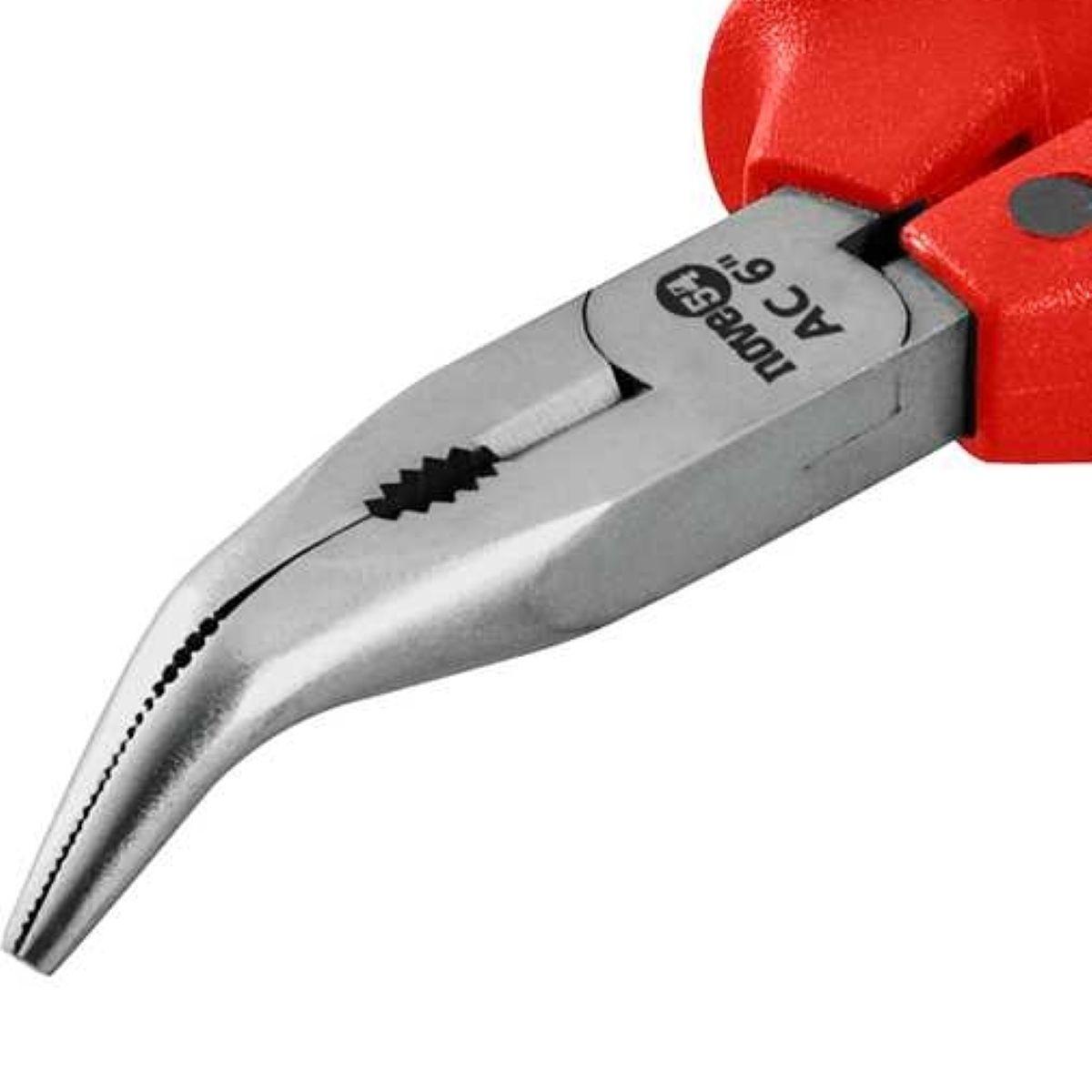 Alicate Bico Meia Cana 6'' Curvo Aço Carbono Polido Nove54 - 3